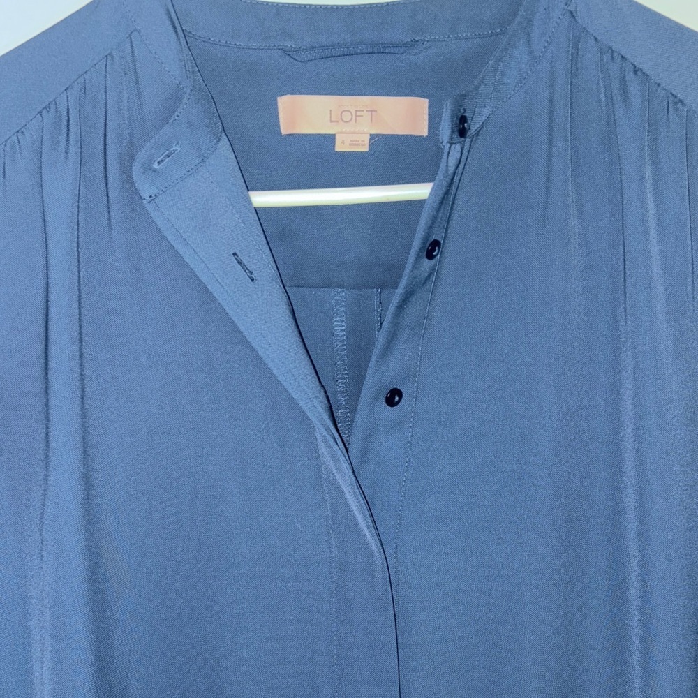 LOFT / Ann Taylor Teal Mini Dress - Picture 2 of 4